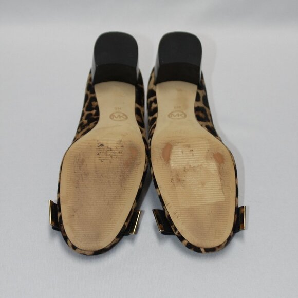 MICHAEL Michael Kors Kiera Calf-Hair Bow Pump, Leopard/Natural - Picture 7 of 12